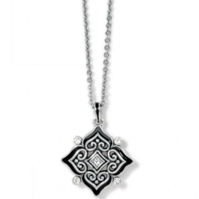 Decorative pendant necklace on a white background