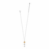 Necklace with a small pendant on a white background
