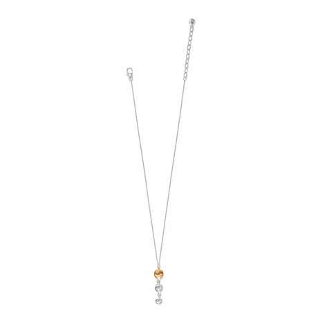 Necklace with a small pendant on a white background