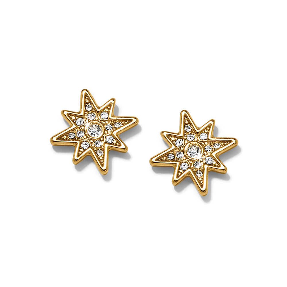 Brighton Enchanting Star Gold Post Earrings