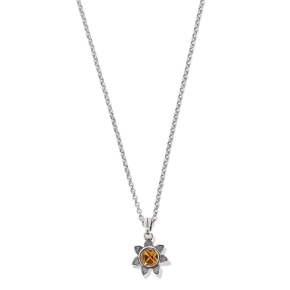 Brighton Everbloom Sunflower Topaz Necklace