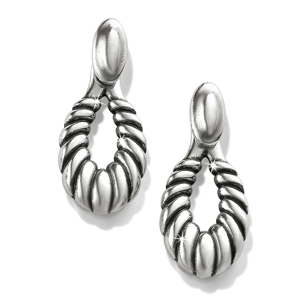 Brighton Ferrara Athena Scalloped Post Drop Earrings