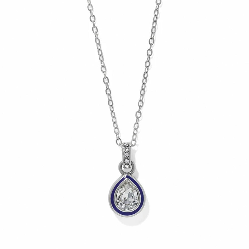 Brighton Halo Gemma Petite Teardrop Crystal Necklace