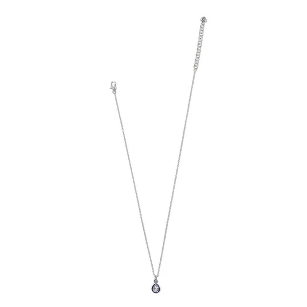 Brighton Halo Gemma Petite Teardrop Crystal Necklace