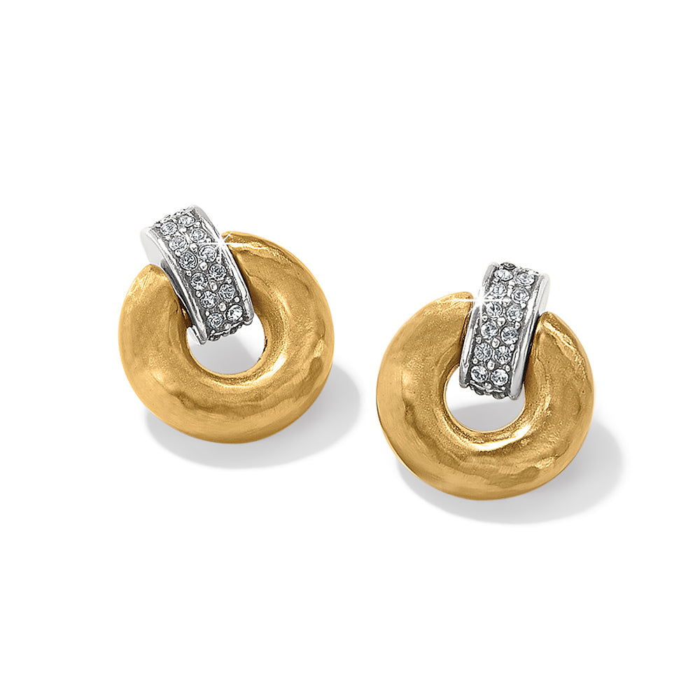 Brighton Meridian Geo Round Mini Post Earrings