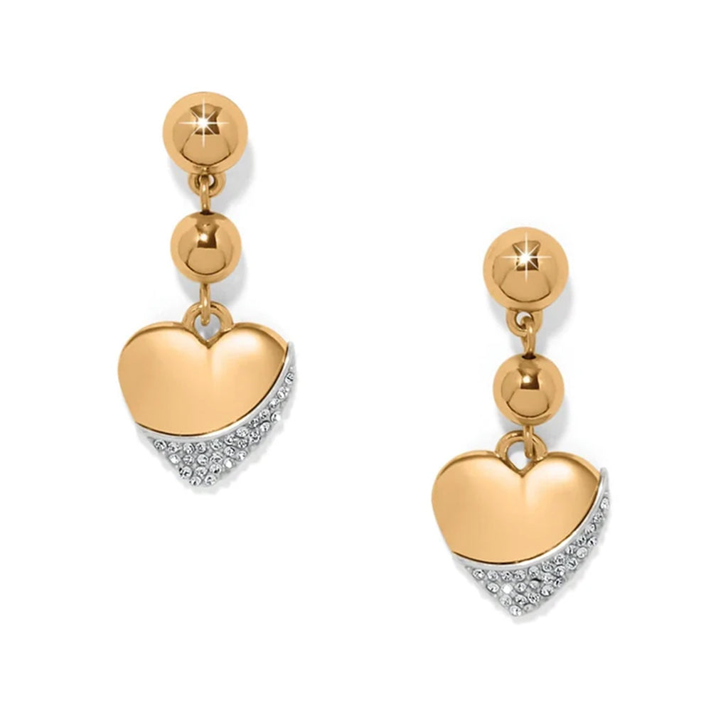 Brighton Meridian Petite Wave Gold Post Earrings