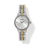 Silver and gold watch with 'Brighton' branding on a white background