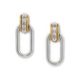 Brighton Mosaic 2 Tone Links Post Drop Earrings