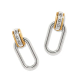 Brighton Mosaic 2 Tone Links Post Drop Earrings