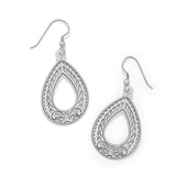 Brighton Mosaic Horizon Teardrop Silver French Wire Earrings