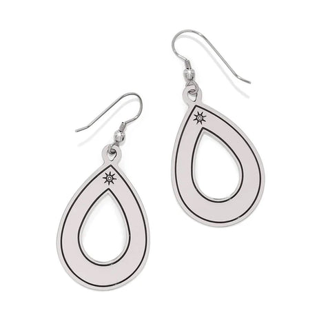 Brighton Mosaic Horizon Teardrop Silver French Wire Earrings