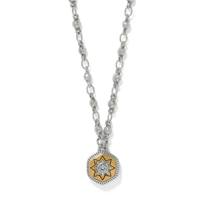 Necklace with a star-shaped pendant on a white background
