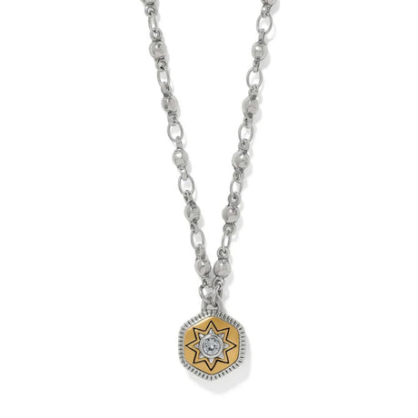 Necklace with a star-shaped pendant on a white background