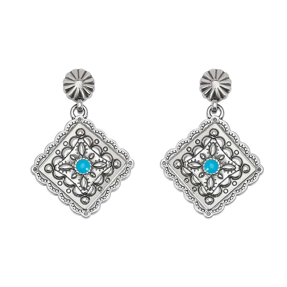 Brighton Mosaic Paseo Concho Post Drop Earrings