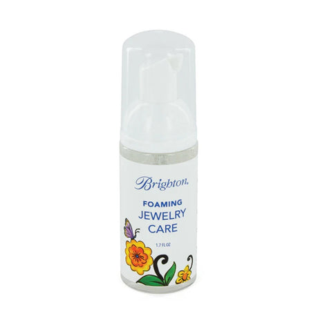 Bottle of Brighton Foaming Jewelry Care on a white background