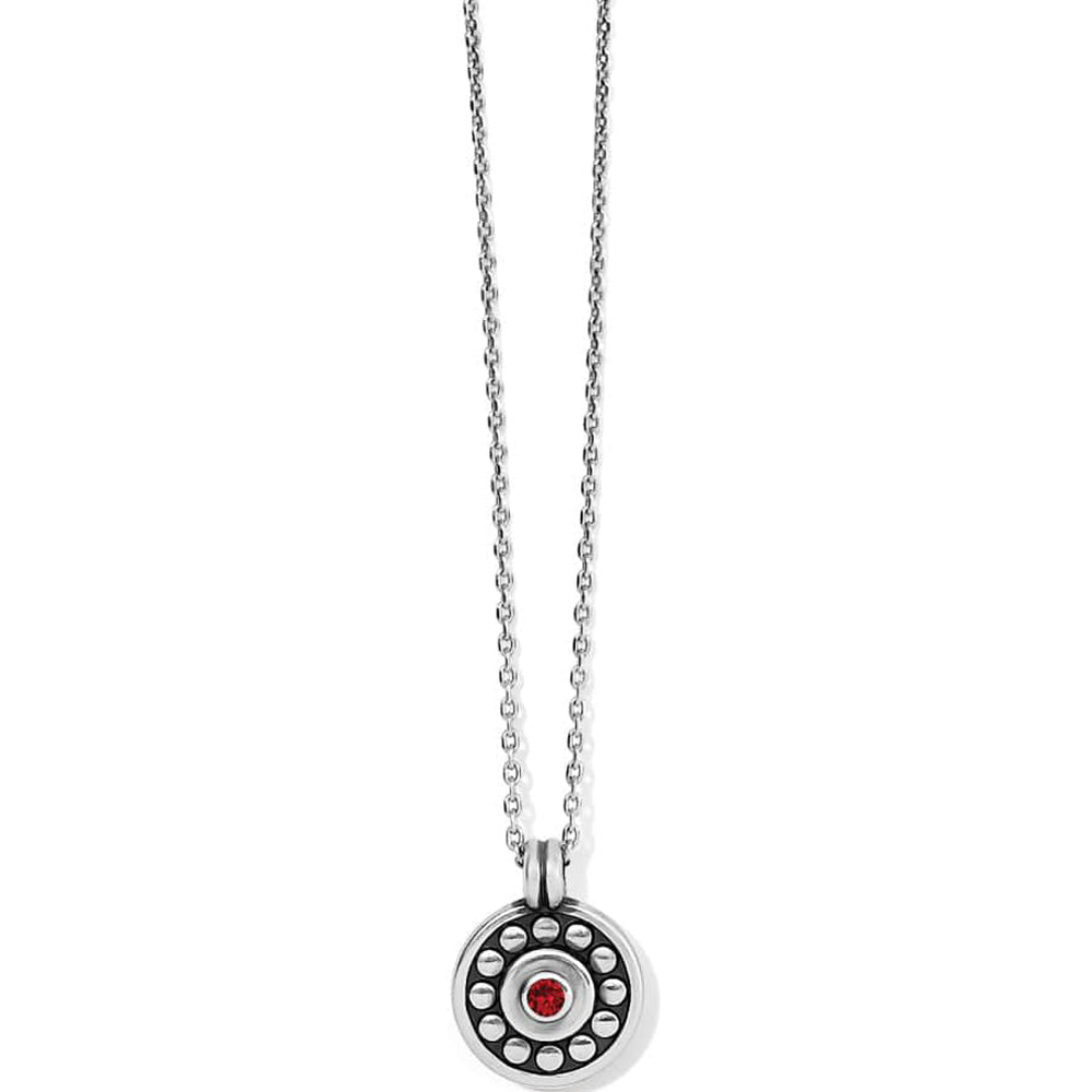 Brighton Pebble Dot Medali Petite Siam Necklace