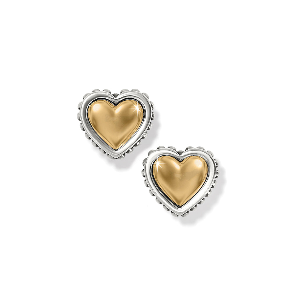 Brighton Pretty Tough Heart Post Earrings
