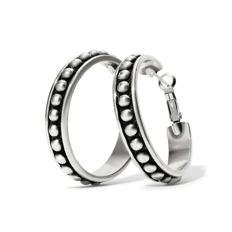 large silver hoop earrings