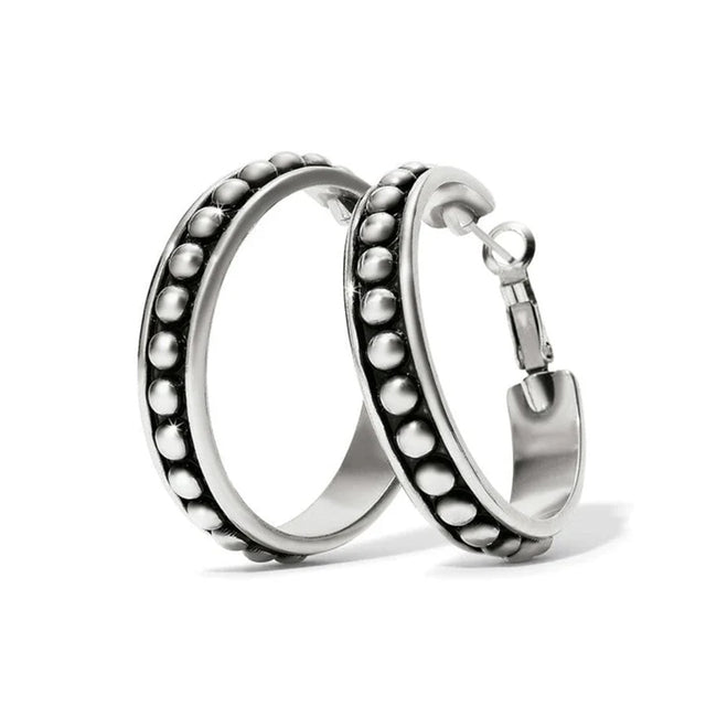 large silver hoop earrings