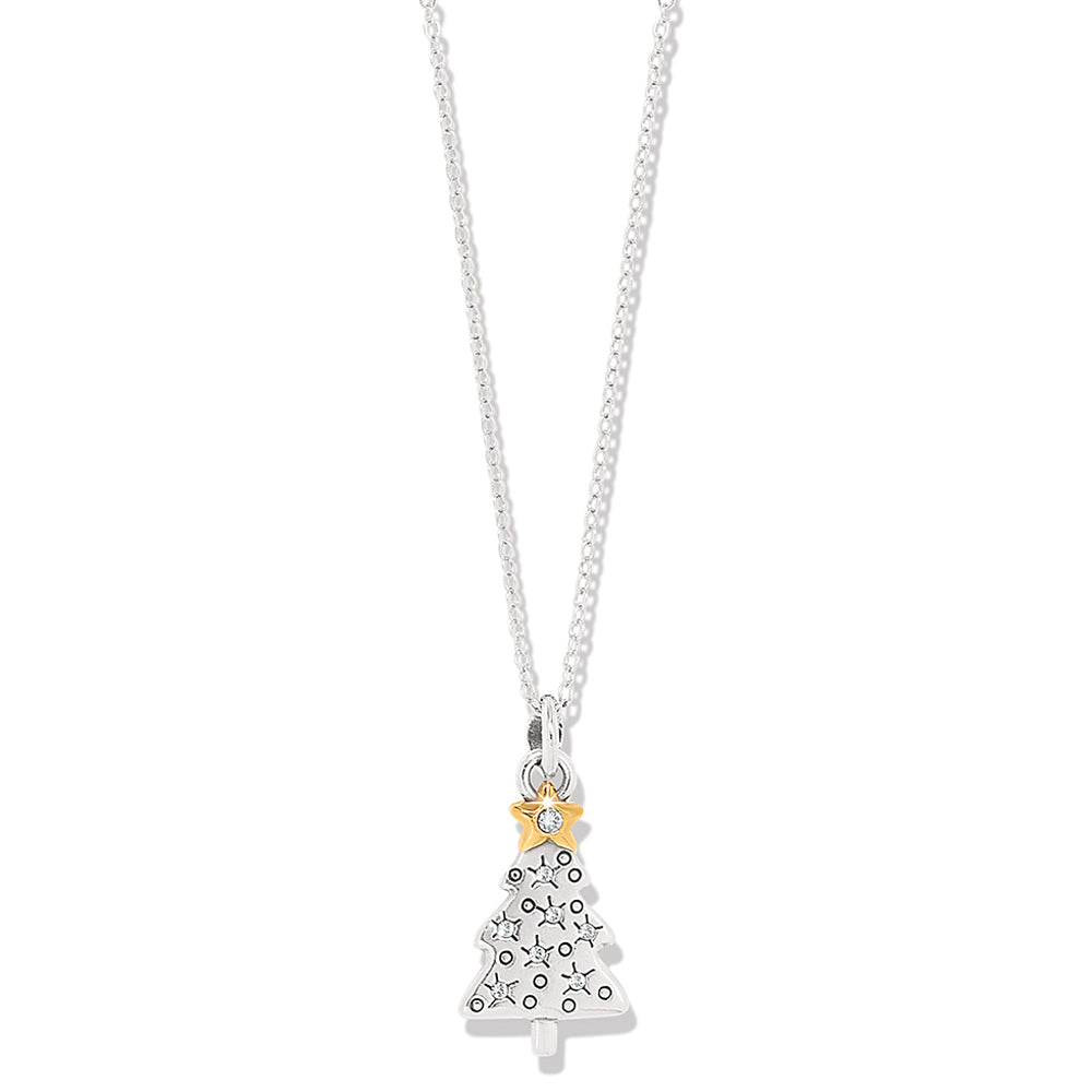 Silver necklace with a unique pendant on a white background