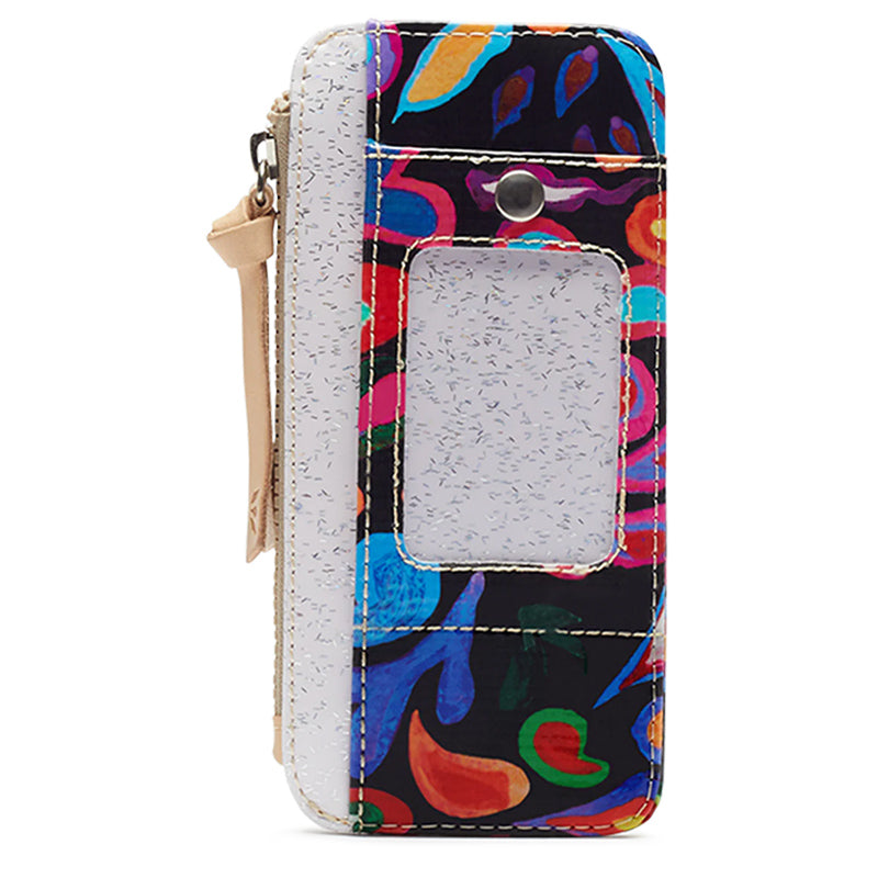 Consuela Sophie Black Swirly Card Organizer