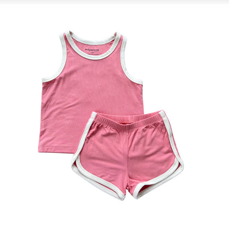 Desert Rose color tank top with shorts