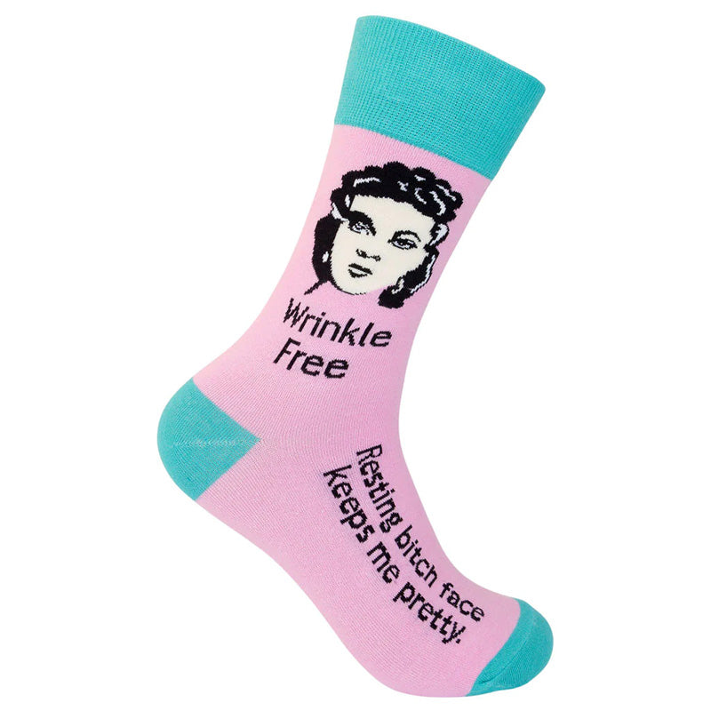 Wrinkle Free/ Resting Bitch Face Socks