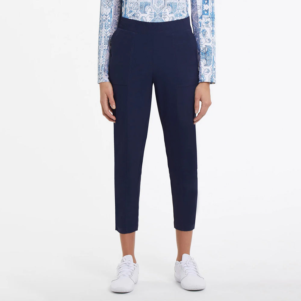 Tribal Clothing Co 25 Inch Pull-On Technical Capris-Deepblue