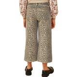 Hayden LA Washed Leopard Print Denim Jean