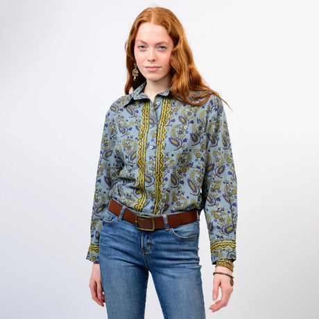 Ivy Jane Blue Santiago Top