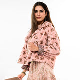 Ivy Jane Blush Banded Fur Jacket