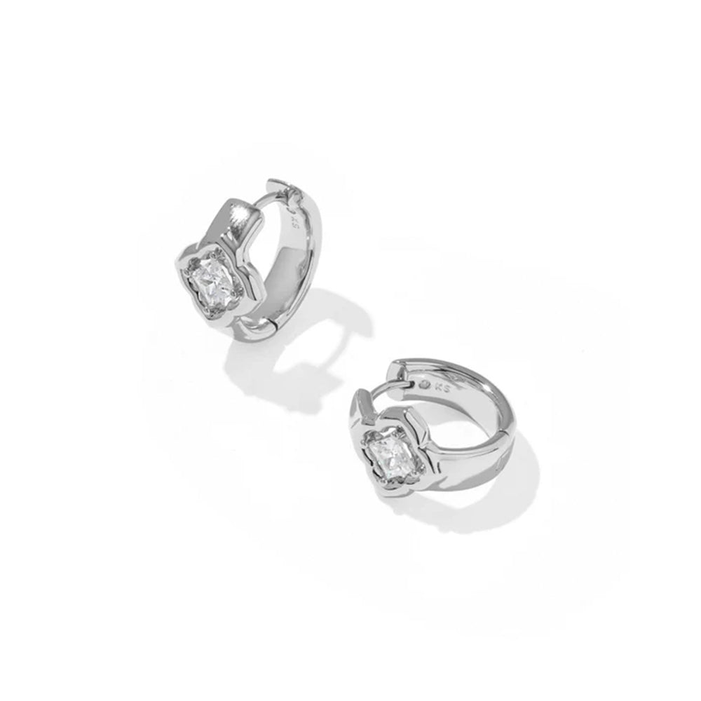 Kendra Scott Mallory Crystal Huggie Earrings