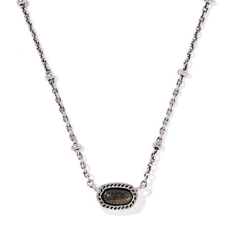 Necklace with a pendant on a white background
