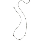 Necklace with small beads on a white background