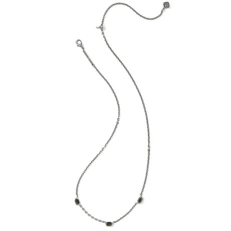 Necklace with small beads on a white background