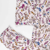  floral pajama set against a white background