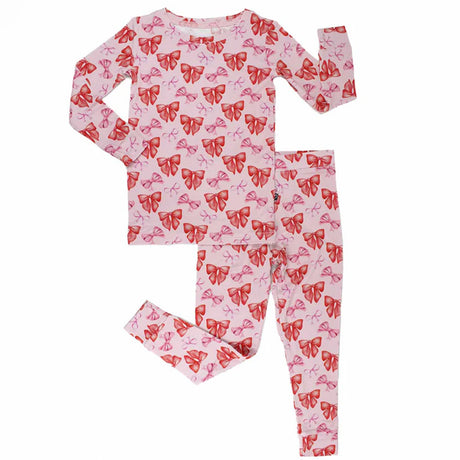  pink bow patterned pajamas