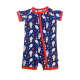 Lev Baby Franklin Shorts Zip Romper