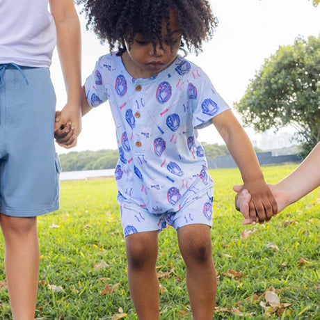 Lev Baby Home Run Henley Romper