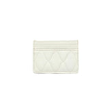 White quilted cardholder on a white background