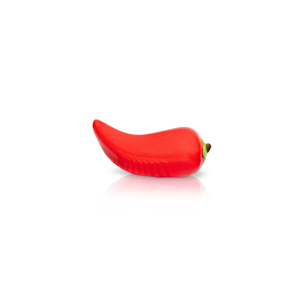 Red chili pepper on a white background
