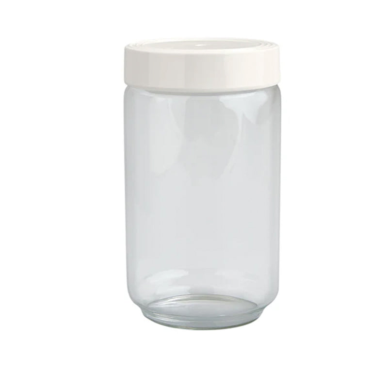 Nora Fleming Large Canister, Melamine Lid With Pinstripes