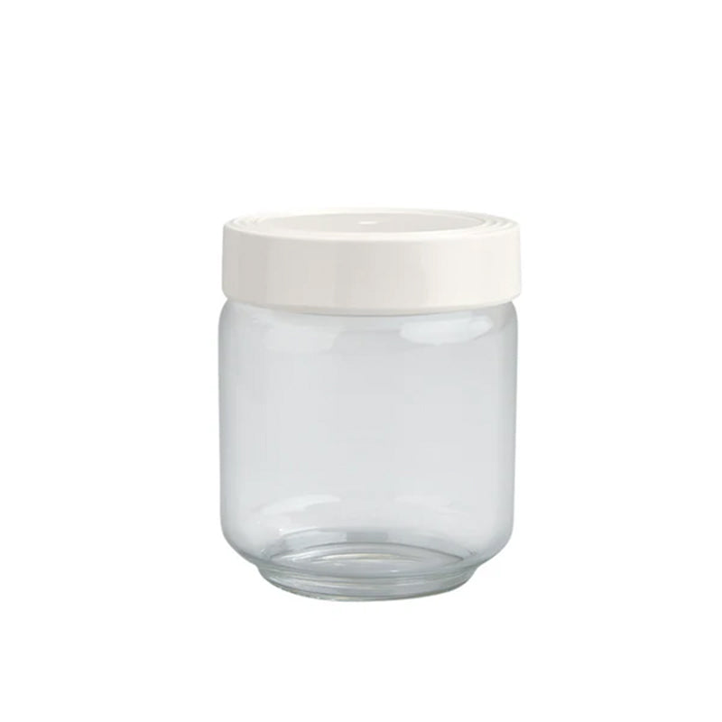 Nora Fleming Medium Canister, Melamine Lid With Pinstripes