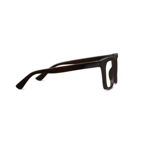 Black eyeglasses on a white background