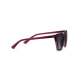 Dark cherry frame sunglasses on a white background