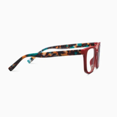 Peepers Impromptu Dark Red Teal Botanico Readers