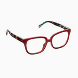 Peepers Impromptu Dark Red Teal Botanico Readers