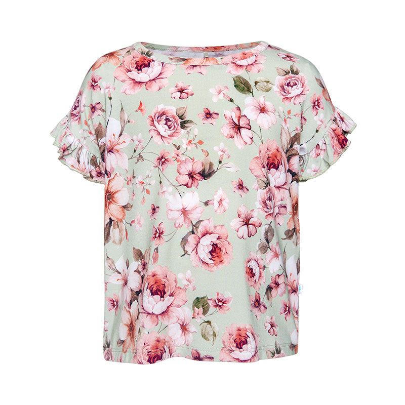 Posh Peanut Millicent - Ruffle Sleeve Dolman T-shirt