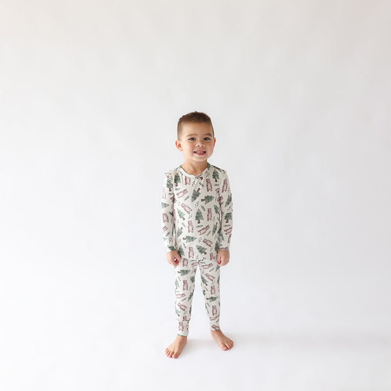 Posh Peanut Inc. Beary - Long Sleeve Basic Pajama