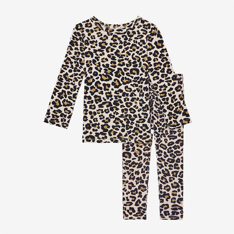 Posh Peanut Inc. Lana Leopard - Long Sleeve Basic Pajama